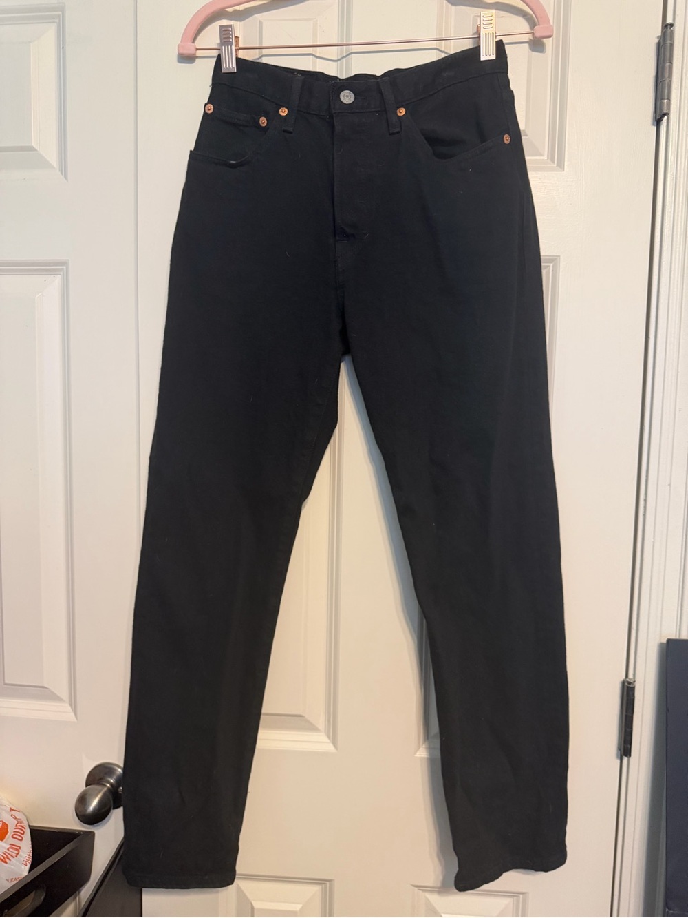 Levi 501 Classic Black Straight-Leg Jeans